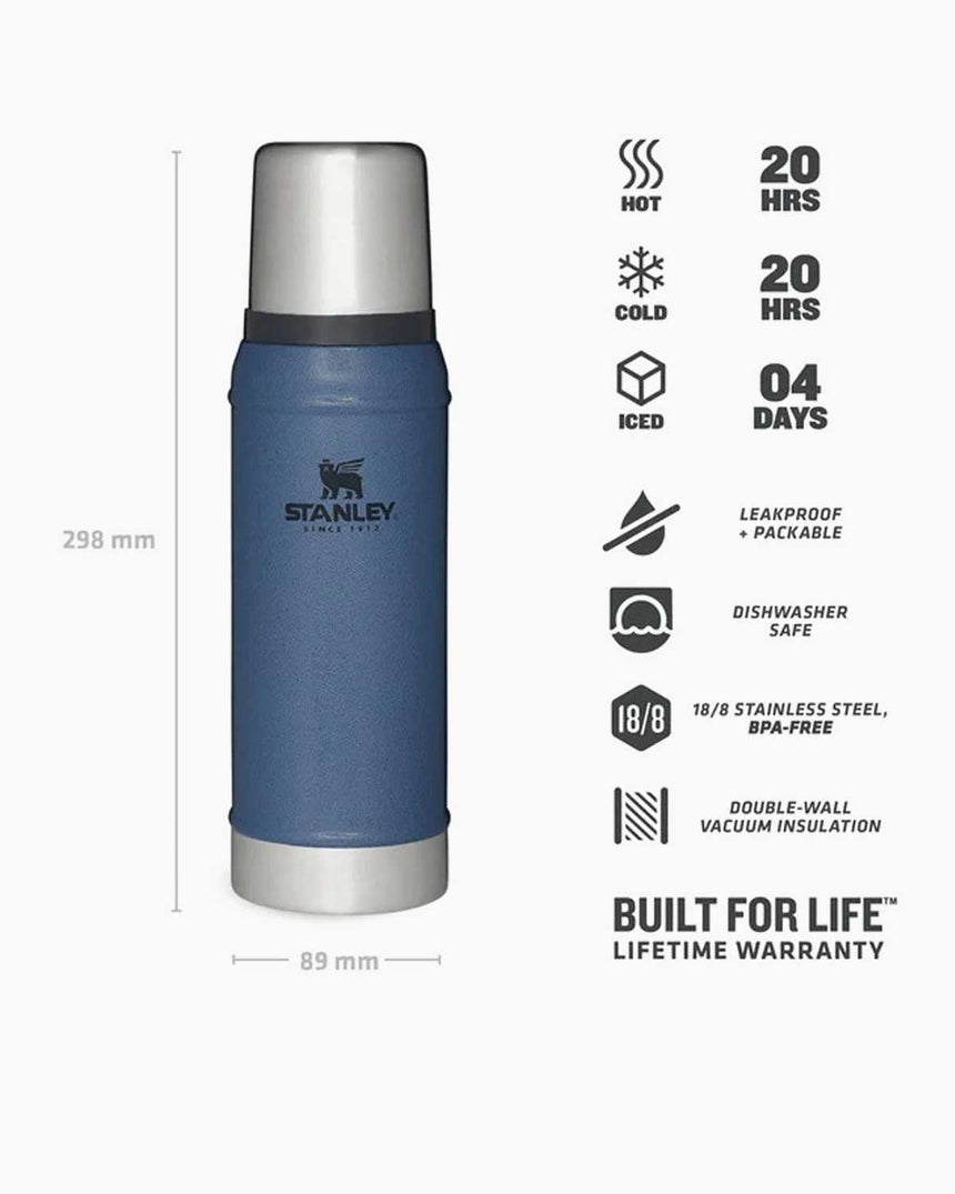 Stanley Efsane Klasik Seri-0.75 Litre Vakumlu Çelik Termos Hammertone Lake