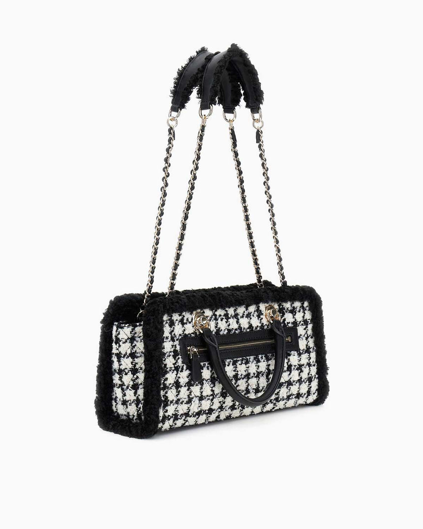 Guess Cristi Kadın Yün Karışımlı El Çantası Black Multi