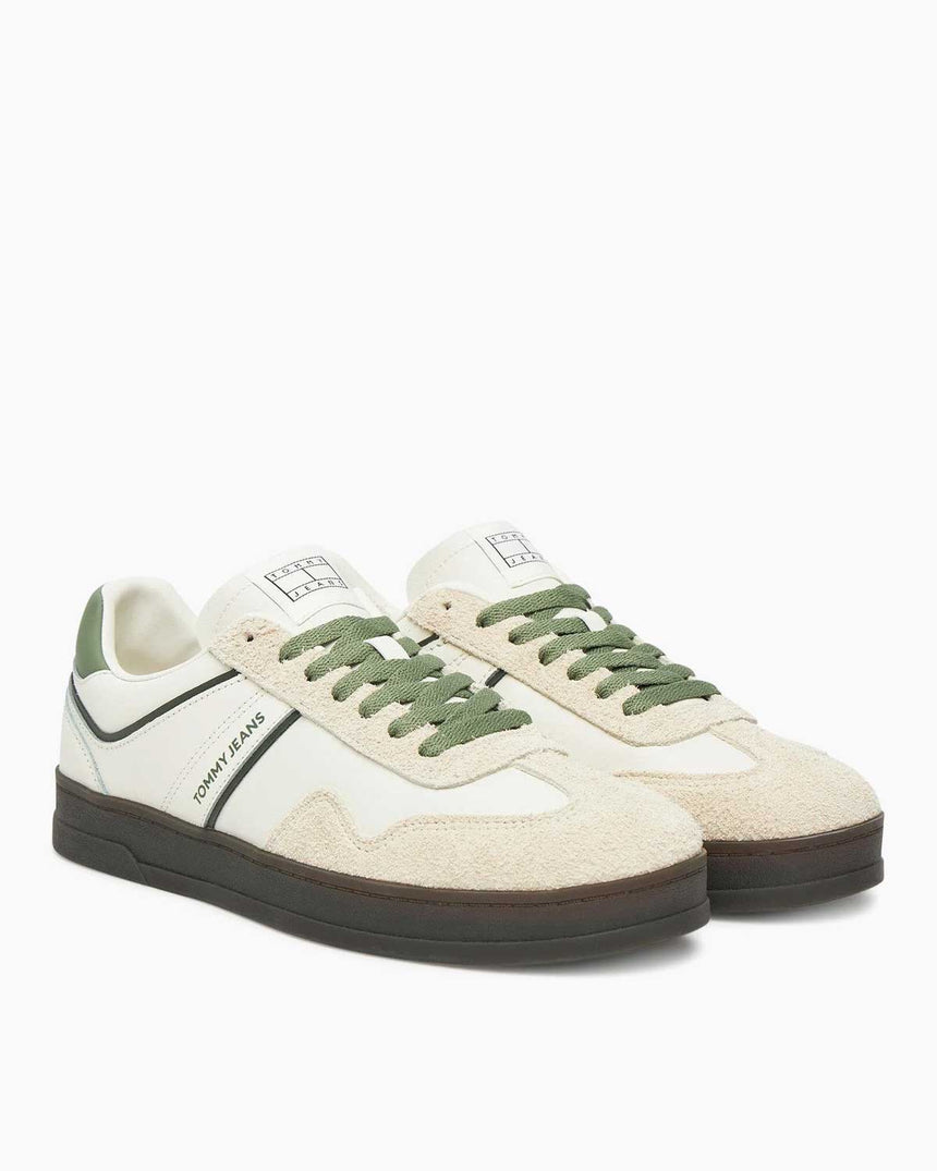 Tommy Hilfiger The Greenwich Deri Erkek Sneaker Ivory