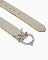 Calvin Klein Logo Belt Pebble Kemer Stony Beige
