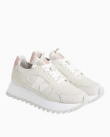 Calvin Klein Runner Low Lace Up Logolu Sneaker Eggshell/Rose Tan/Whisper Pink