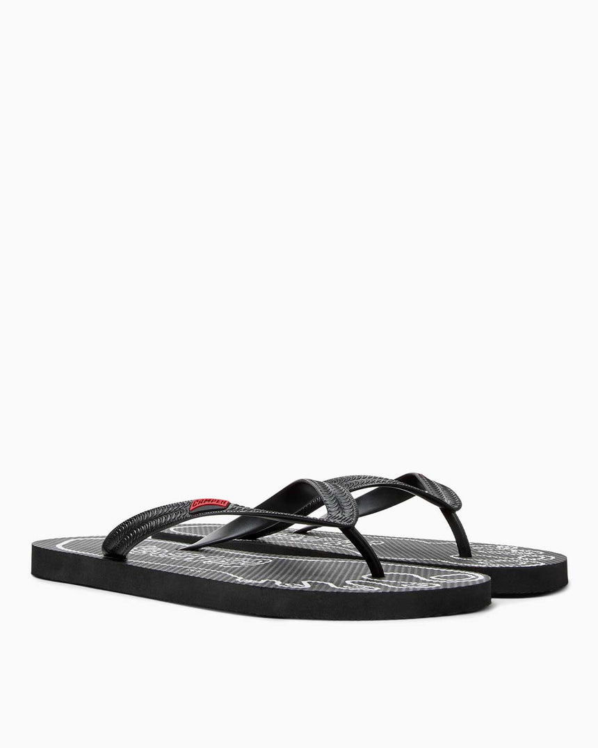 Camper Mallorkinas Kadın Terlik Strap Negro/Mallorkinas Negro