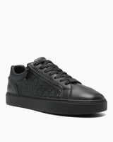 Calvin Klein Low Top Lace Up W/ Zip Mono Erkek Sneaker Triple Black