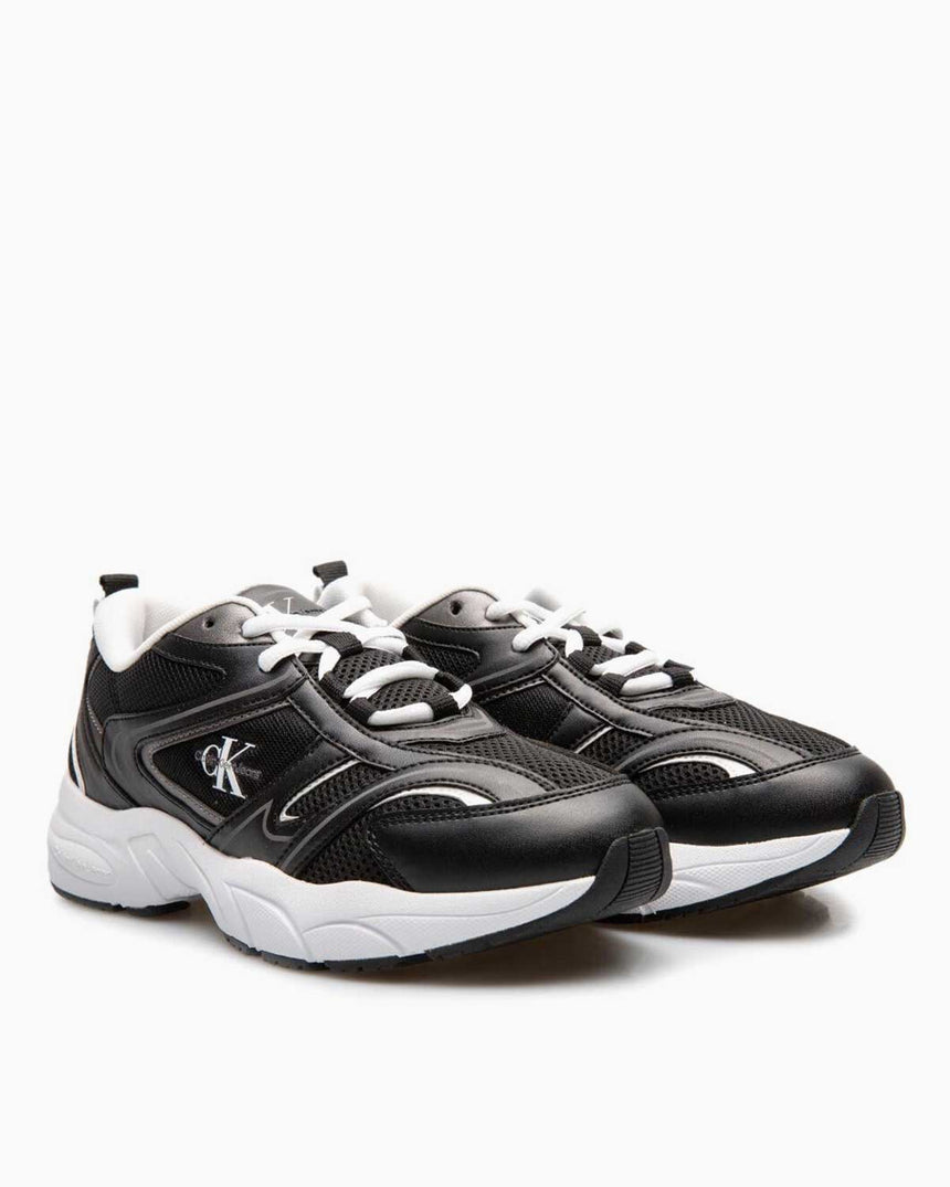 Calvin Klein Jeans Retro Tennis Logolu Sneaker Black/Bright White