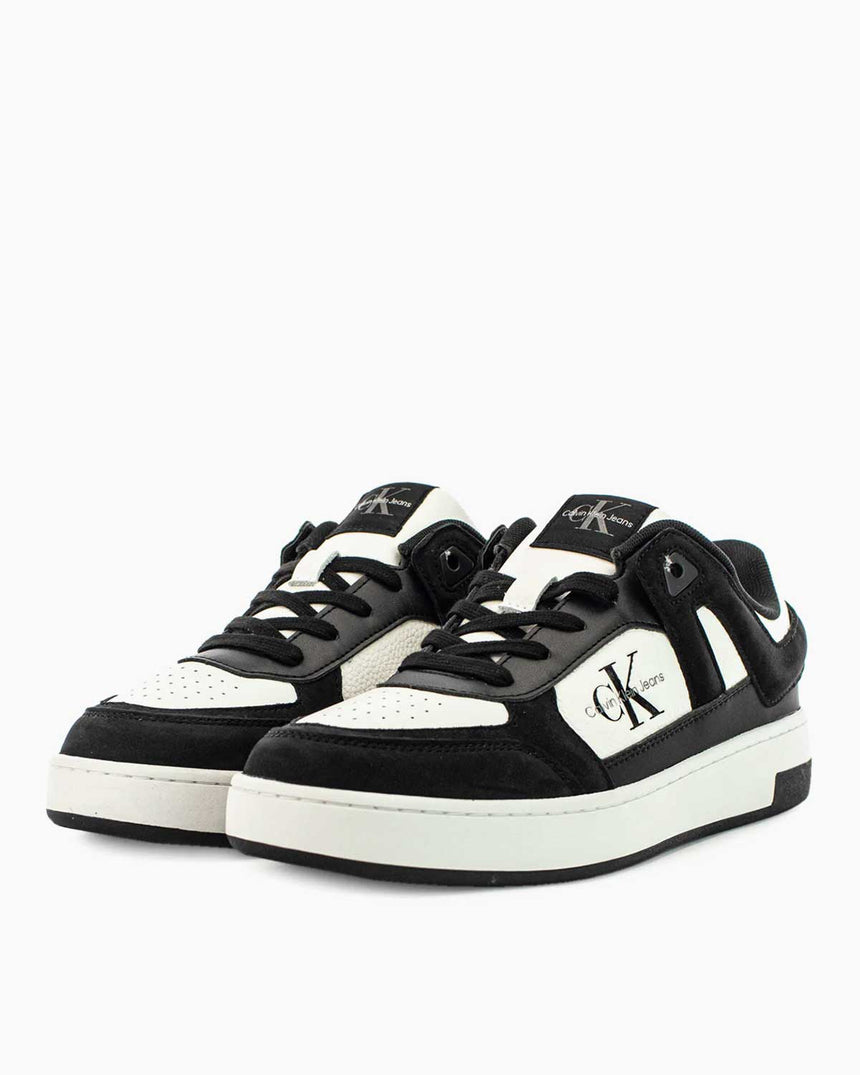 Calvin Klein Jeans Basket Cup Low Lace Up Sneaker Black/Bright White