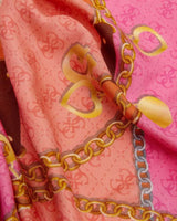 Guess Foulard Textile Logolu Eşarp Orange