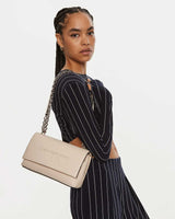 Calvin Klein Sculpted Flap Omuz Çantası Gray Morn