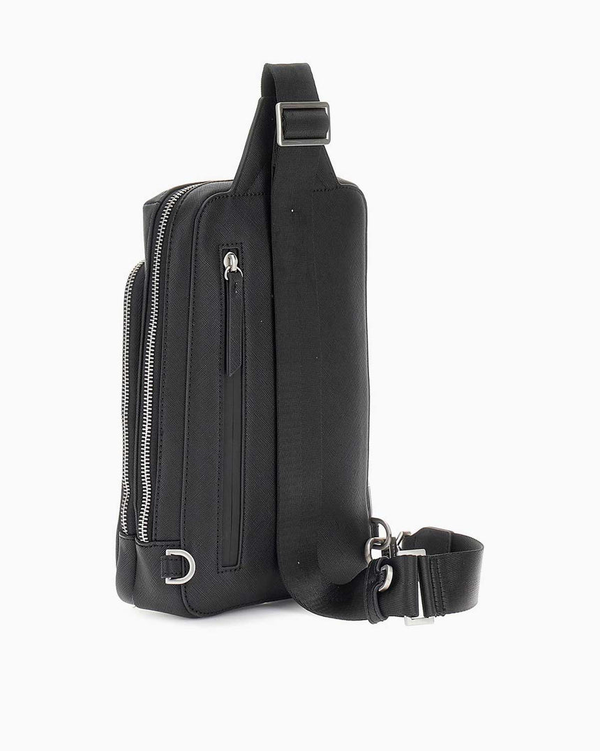 Guess Milano Logolu Bel Çantası Black