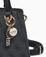 Guess Noelle Girlfriend Aksesuar Detaylı El Çantası Coal Logo