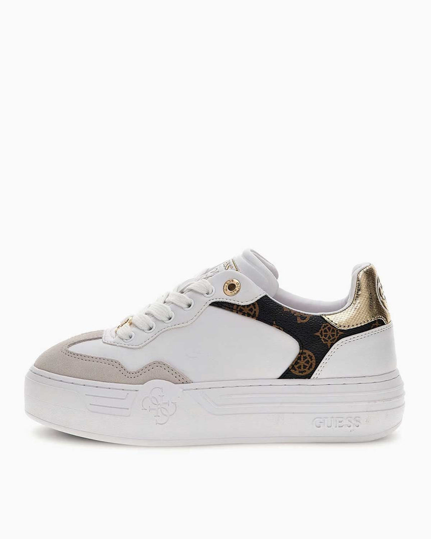 Guess Swole Monogram Logo Detaylı Sneaker White