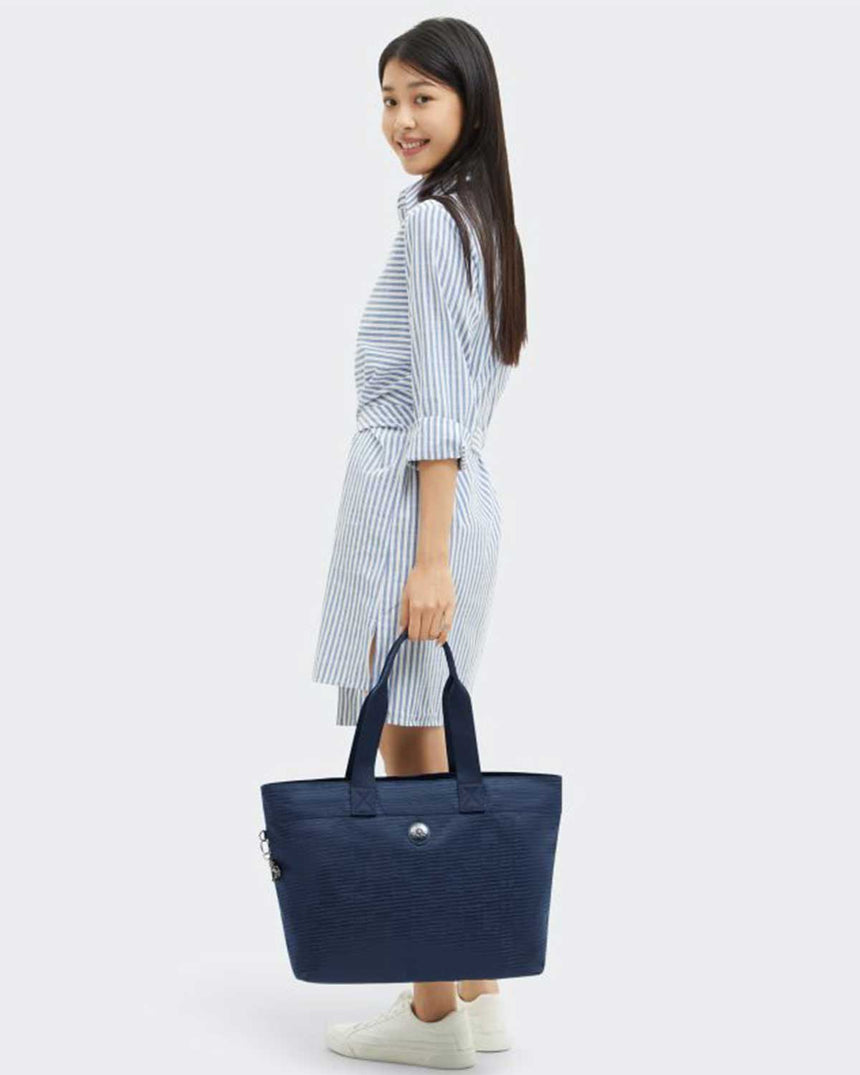 Kipling Colissa Up Elevated Jacquard Omuz Çantası Night Ocean