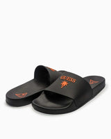 Guess Logo Yazılı Terlik Jet Black A996