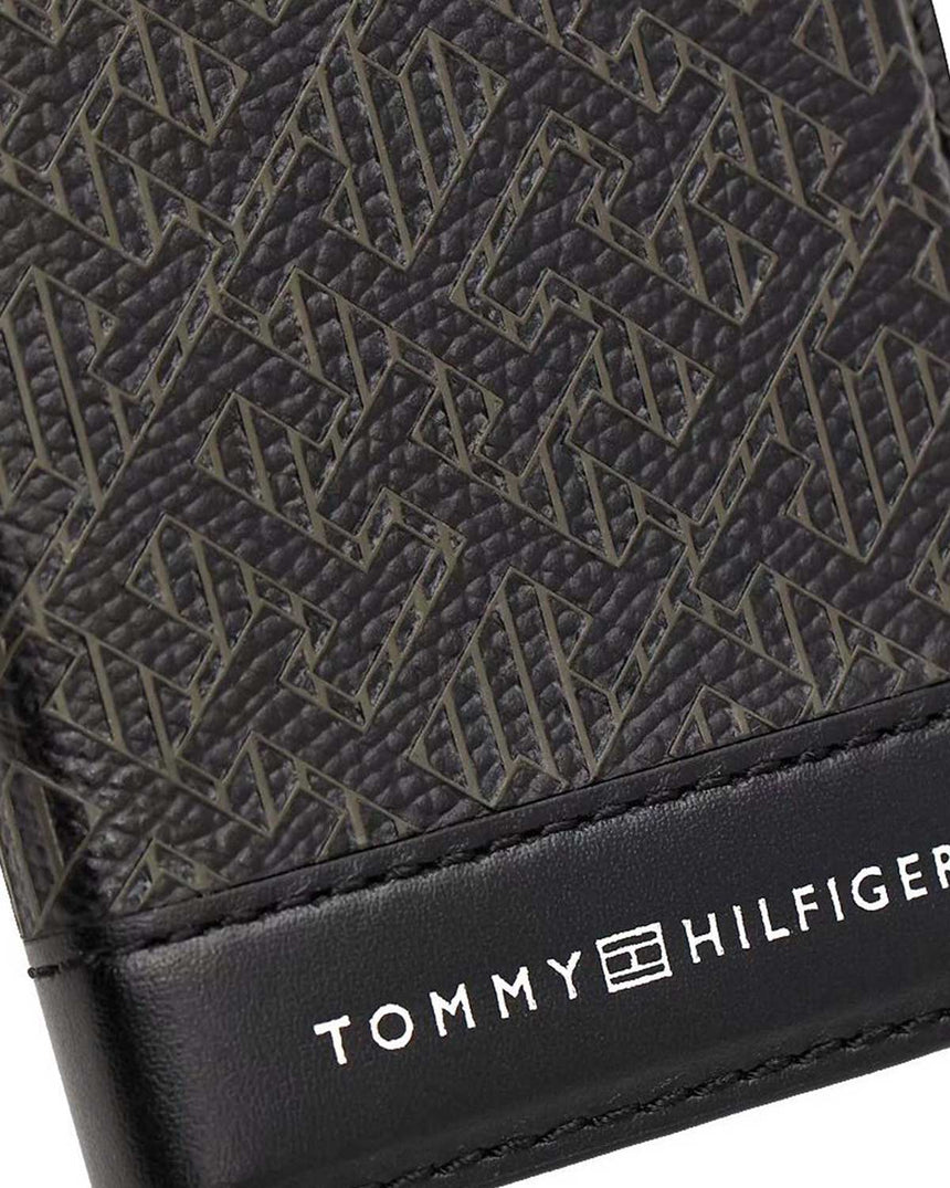 Tommy Hilfiger Monogram Business Dikey Cüzdan Black