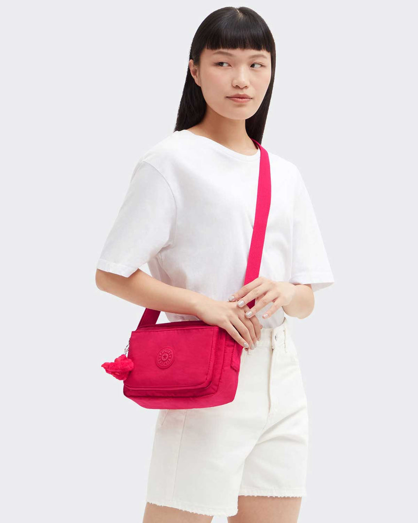 Kipling Abanu M Çapraz Askılı Kadın Çantası Confetti Pink