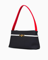 Us Polo Assn Aksesuar Detaylı Omuz Çantası Lacivert - Kırmızı - Beyaz