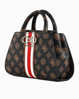 Guess Nelka Mini Satchel El Çantası Mocha Logo