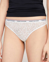 Tommy Hilfiger 3 Pack Thong Lace Külot Black/White/Light Pink