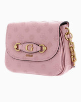 Guess Izzy Zincir Askılı Omuz Çantası Apricot Rose Logo
