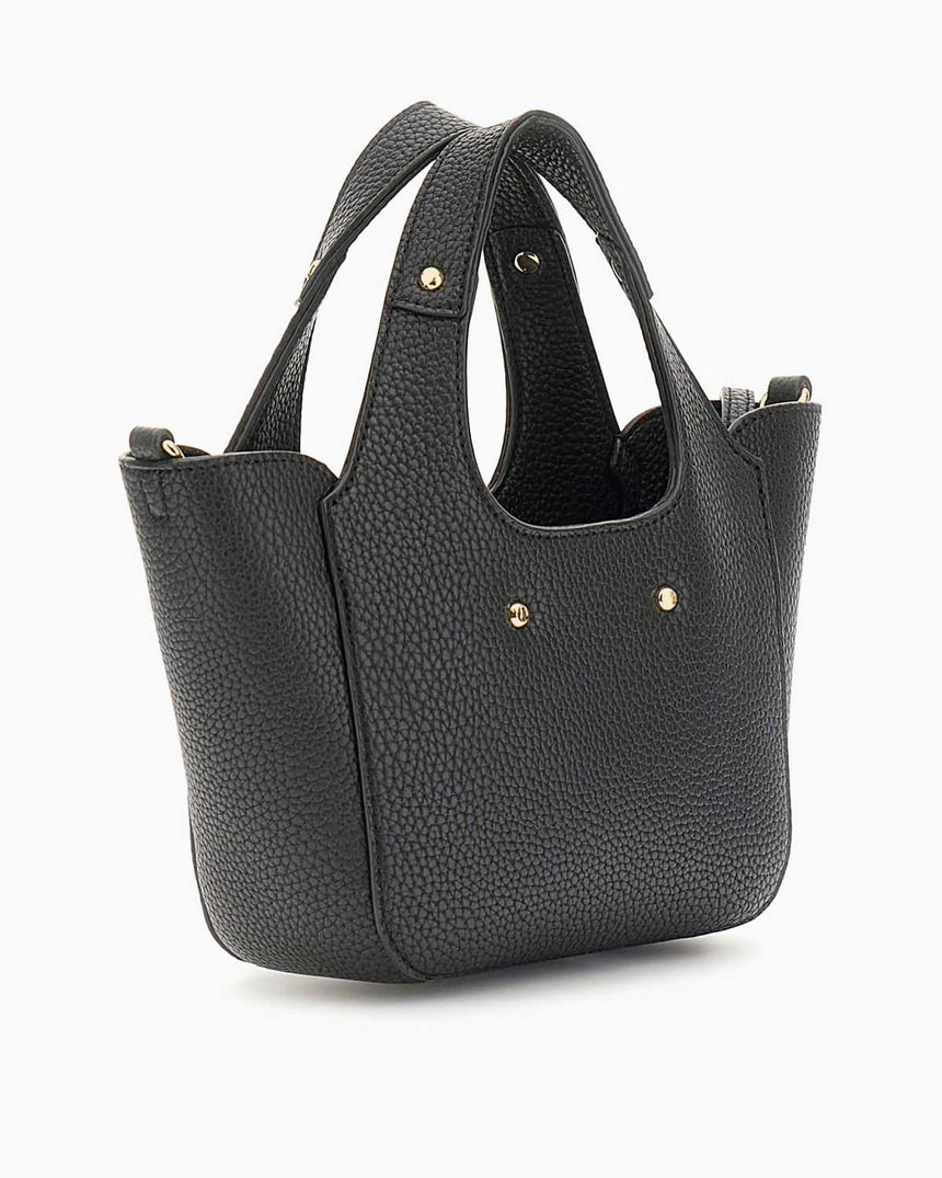 Guess Calista 2 in 1 Mini Tote Kadın El Çantası Black
