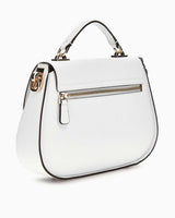 Guess Eco Jazlynn Handle Flap Kapaklı El Çantası White