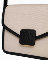 Nautica Logolu Omuz Çantası Bej - Siyah