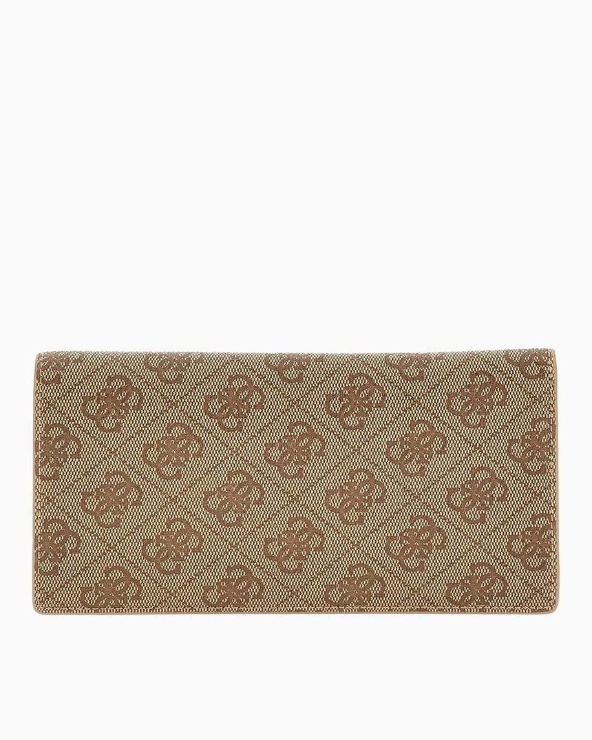 Guess Noreen Card Holder Monogram Cüzdan Latte Logo