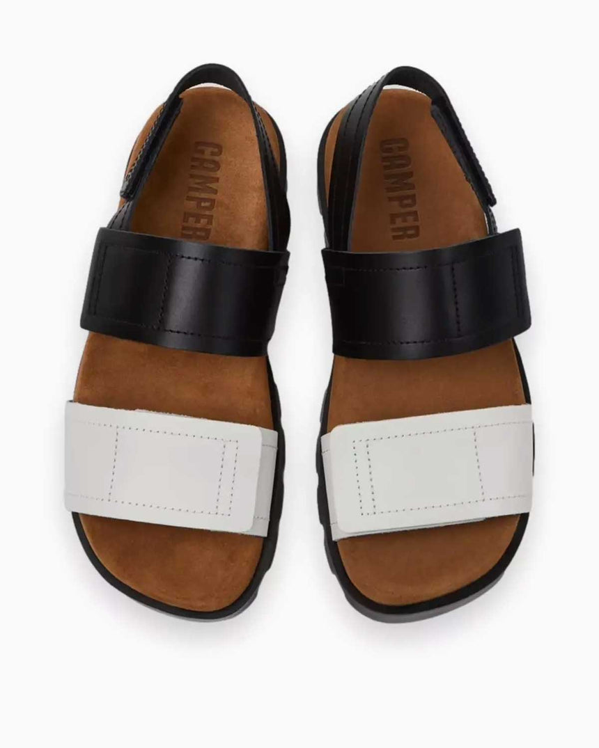 Camper Brutus Sandalet Siyah - Beyaz