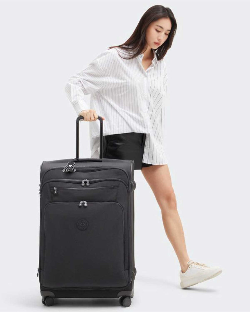 Kipling New Youri Spin L Büyük Boy Valiz Black Noir