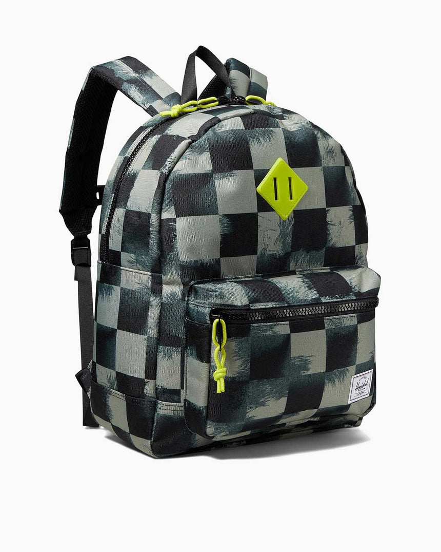 Herschel Heritage Youth Backpack Sırt Çantası Black Stencil Checker