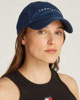 Tommy Hilfiger Linear Logo Şapka Dark Night Navy