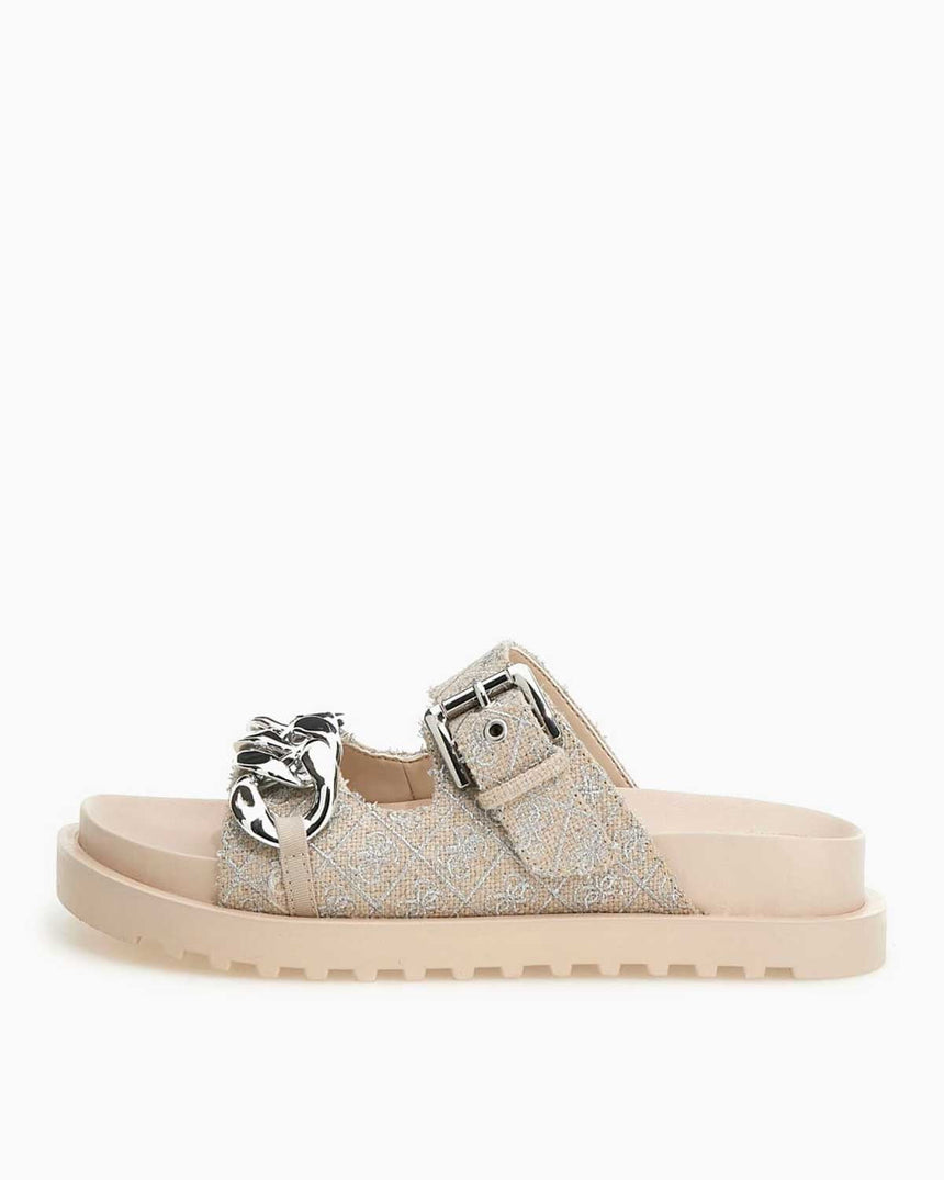 Guess Footwear Dress Kadın Sandalet Beige / Silver