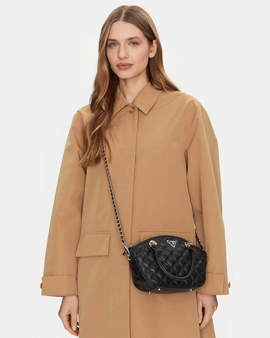 Guess Giully Mini Satchel El Çantası Black