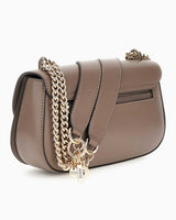 Guess Daryna Convertible Mıknatıs Kapaklı Omuz Çantası Dark Taupe