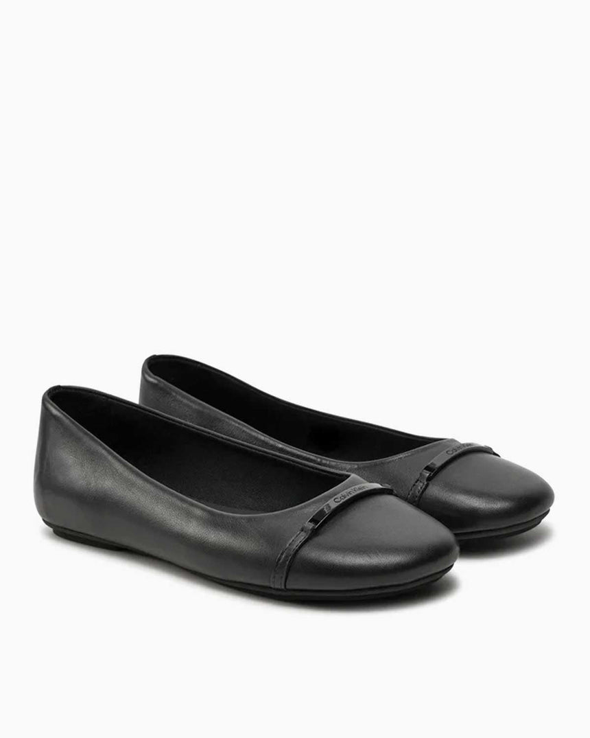 Calvin Klein Ballerina W/ Bar Lth Kadın Ayakkabı Black