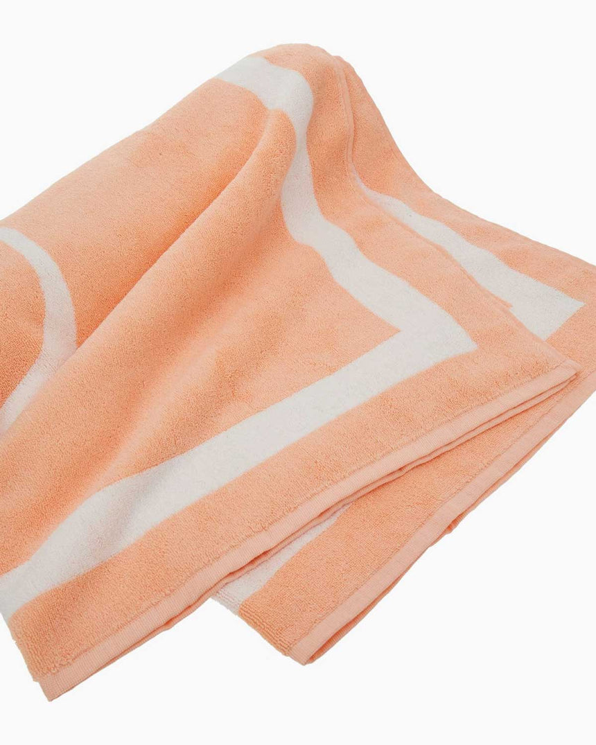 Guess Jacquard Frame Plaj Havlusu Light Sorbet Orange