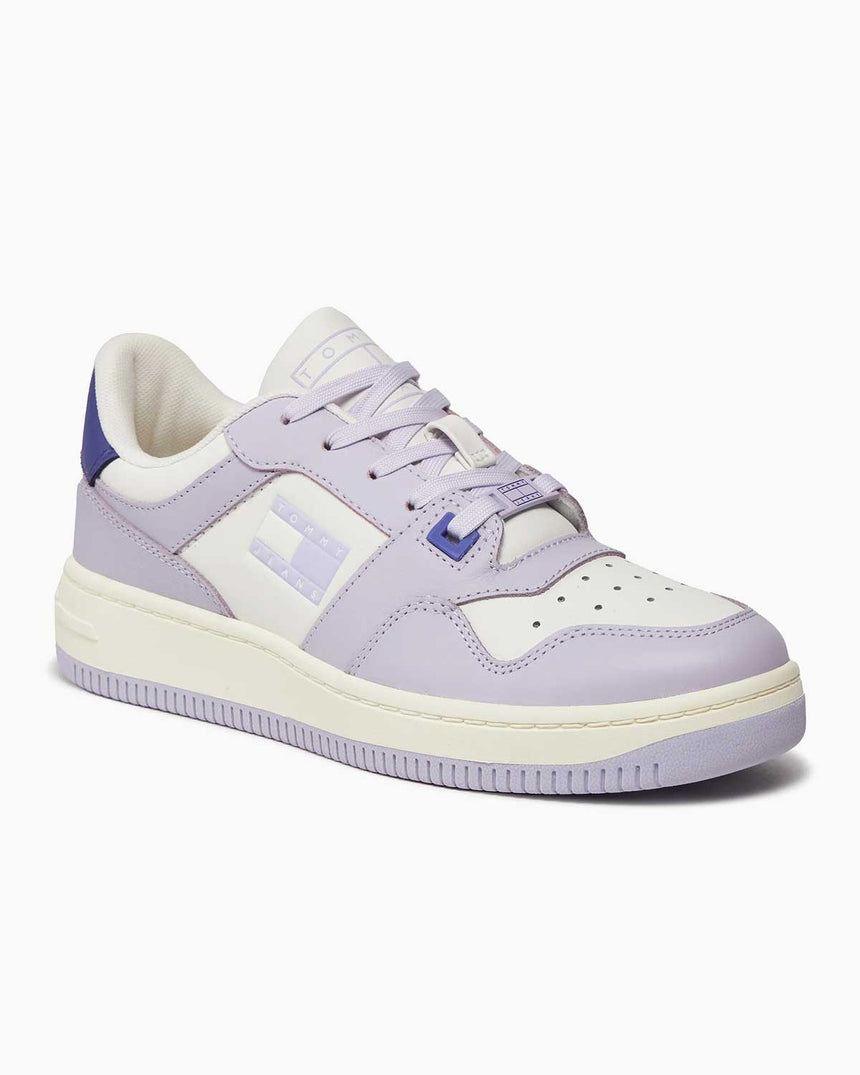 Tommy Hilfiger Retro Basket Tonal Logo Sneakers Lavender Flower
