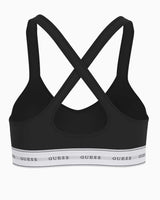 Guess Carrie Padded Triangle Bralet Jet Black