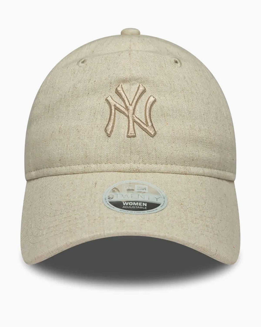 New Era 920 9Twenty Neyyan Kadın Keten Şapka Açık Bej