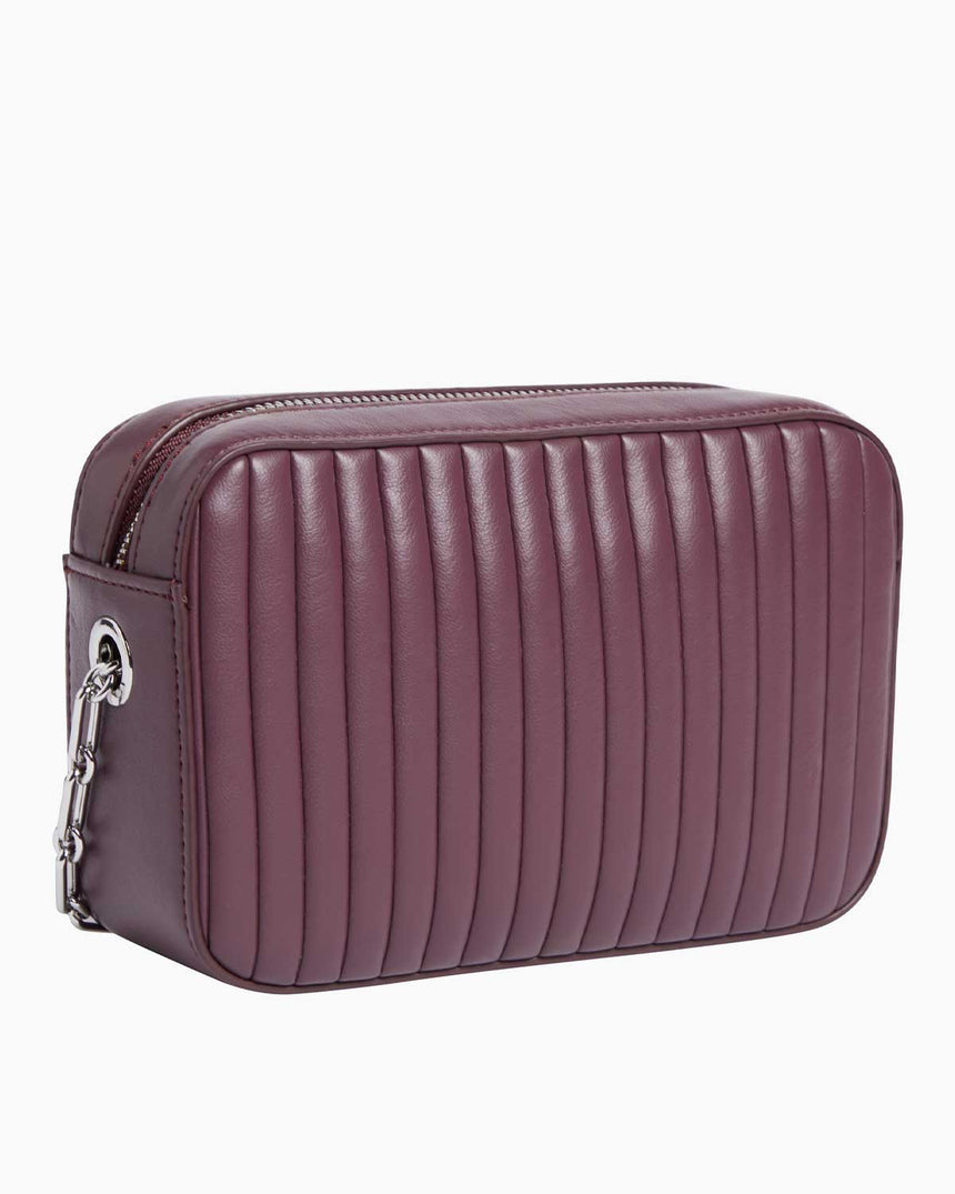 Calvin Klein Mini Line Ouilt Çapraz Askılı Çanta Vineyard Wine