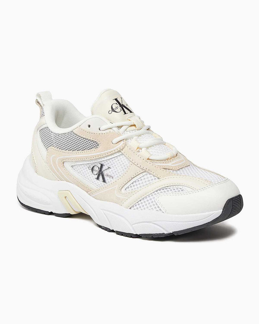 Calvin Klein Retro Tennis Runner Sneakers Bright White/Creamy White/Black