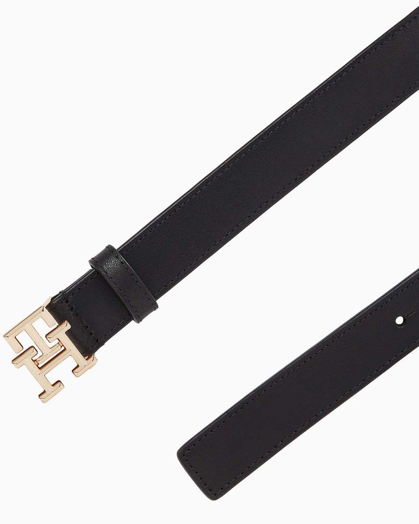 Tommy Hilfiger Logo Adjustable Kemer Black