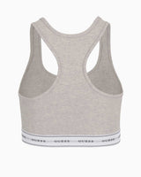 Gues Carrie Logolu Bralette Light Rock Heather