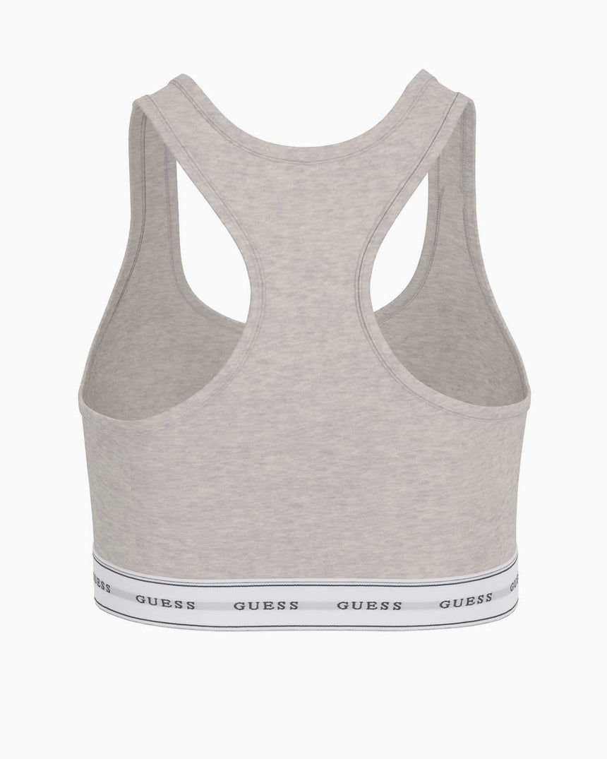 Gues Carrie Logolu Bralette Light Rock Heather
