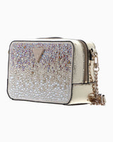 Guess Lua Taşlı Mini Çapraz Askılı Çanta Gold