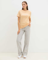 Guess Eleanora Logo Baskılı Tshirt Sandy Peach