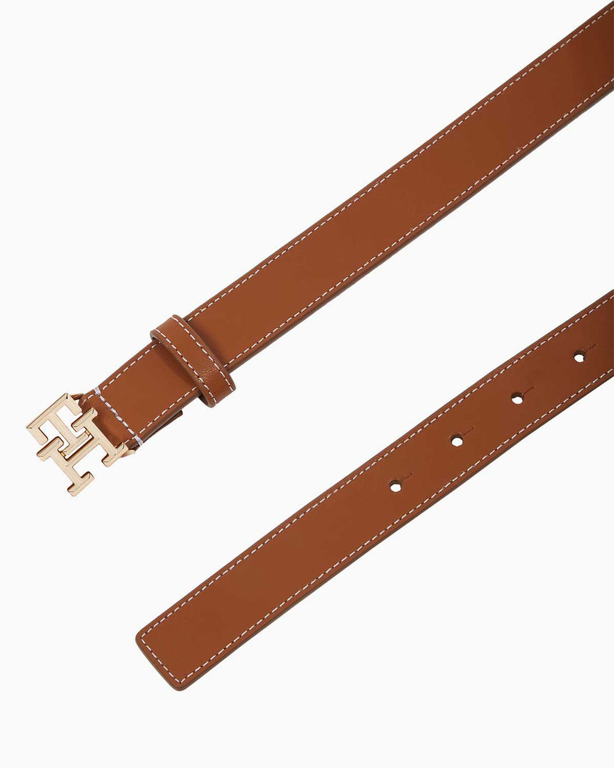 Tommy Hilfiger Logo Adjustable Kemer Cognac