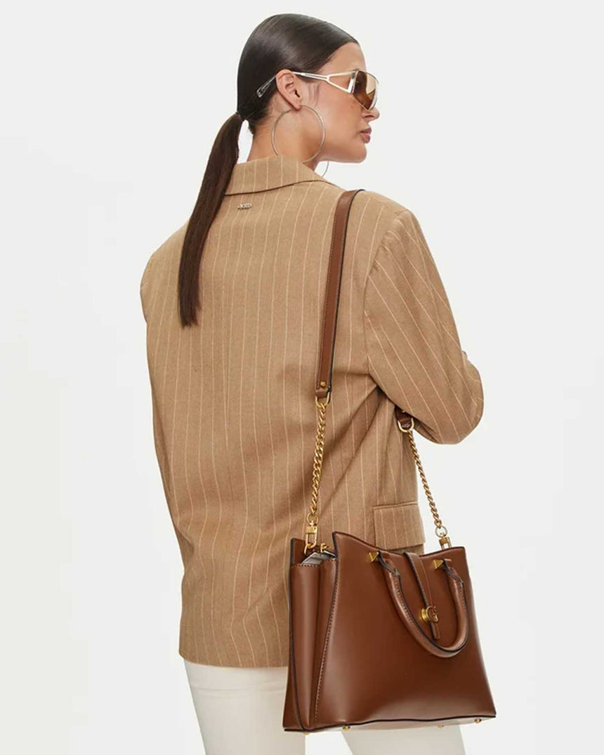 Guess Kuba Compartment Satchel Logolu El Çantası