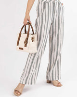 Nautica Uzun Askı Detaylı El Çantası Bej - Taba