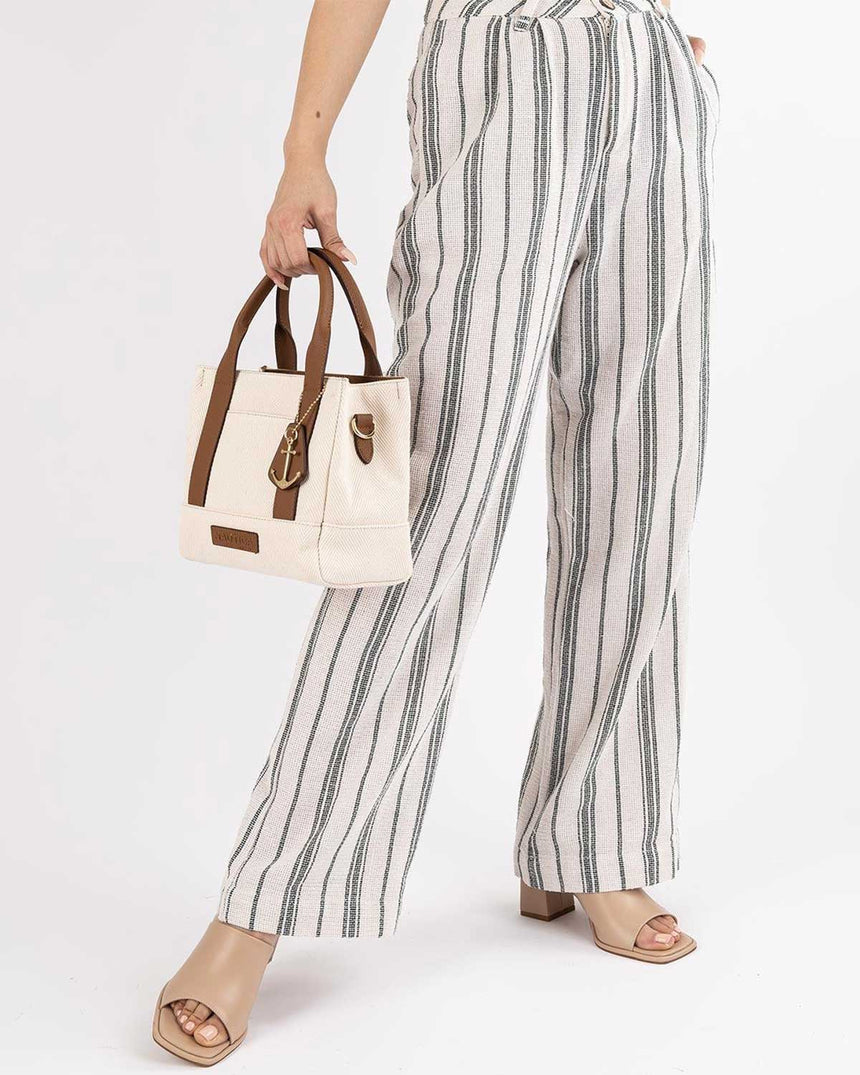 Nautica Uzun Askı Detaylı El Çantası Bej - Taba