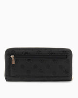 Guess Zarela Slg Large Zip Around Cüzdan Black Logo